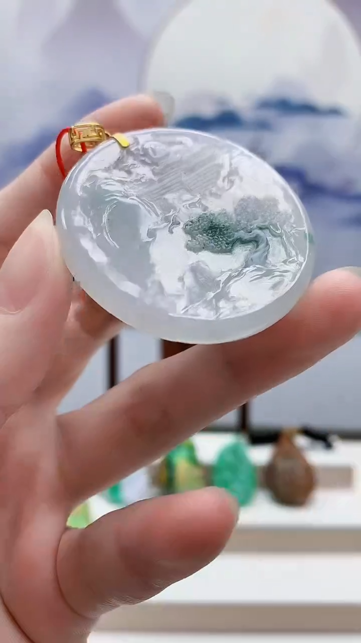 未镶嵌定制翡翠4812ry-毛货挂件94