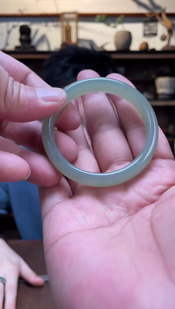 【闪购商品】和田玉手镯未镶嵌53#晴水手镯YR多样性发一