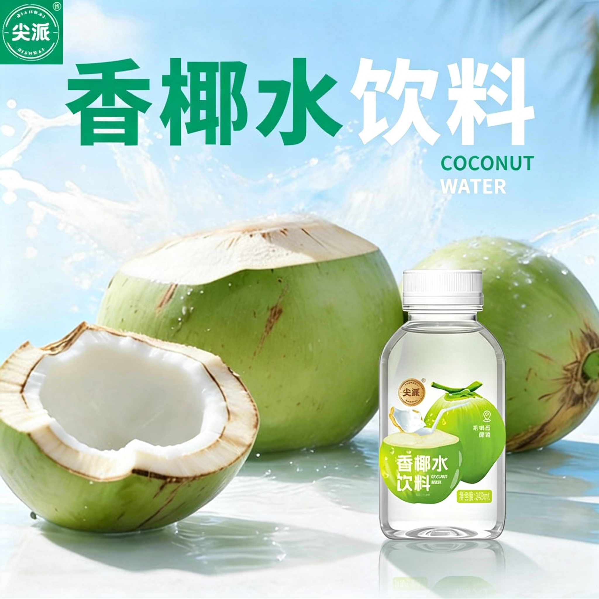 【商超同款】尖派NFC香水椰椰子水粉红椰子水夏季解渴绿色健康休闲便携饮品