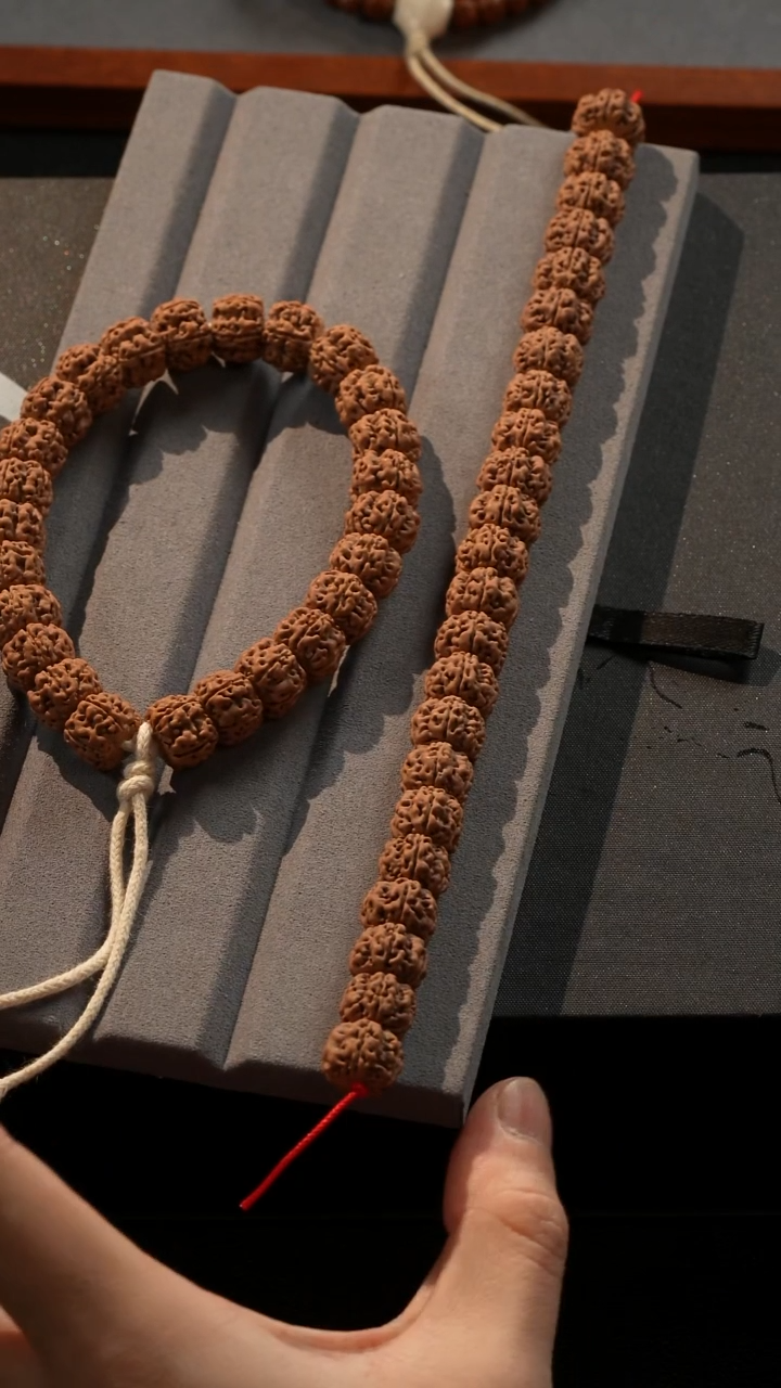 手串金刚菩提藏切盘龙梅花单圈13mm＋