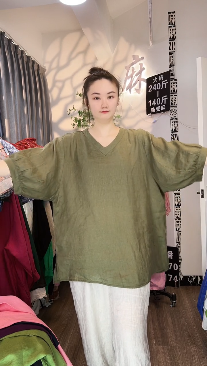 亚麻大码女装系列。140斤-240斤