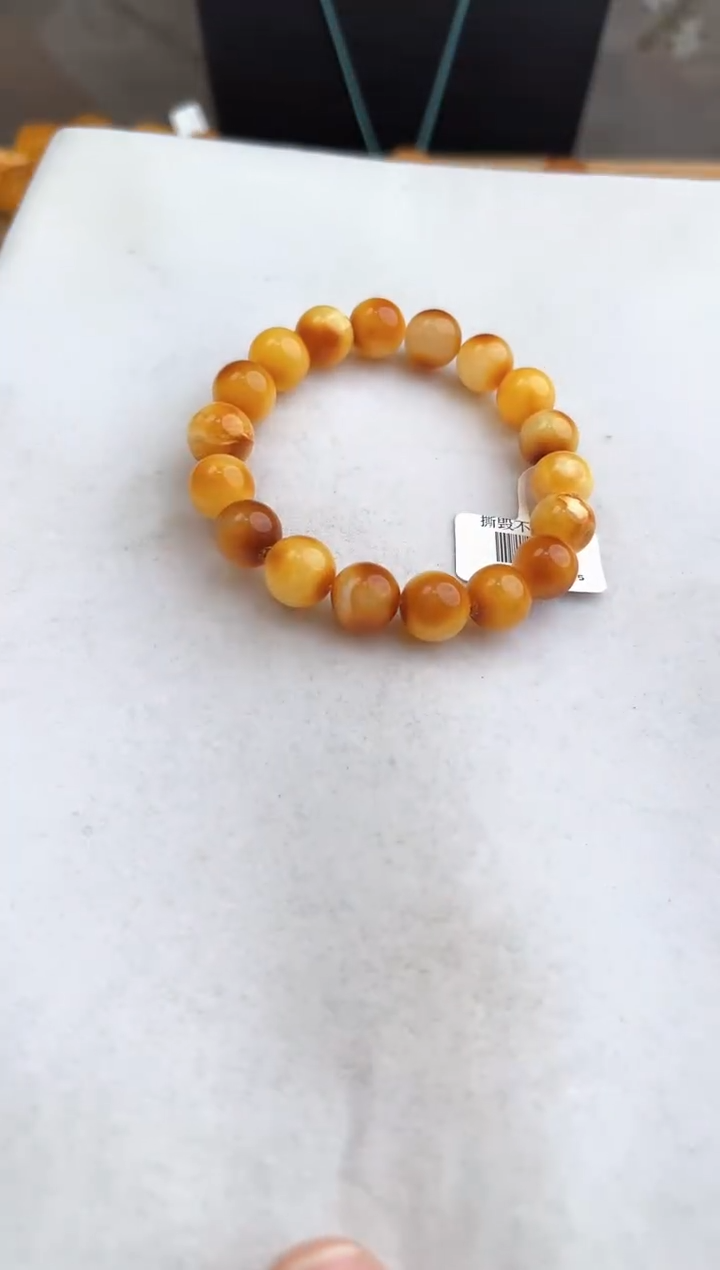 未镶嵌蜜蜡裸石10420070-手串