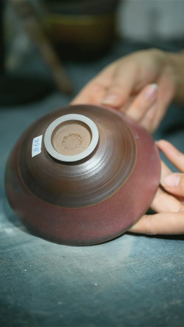 【闪购商品】碗浪鬼柴烧釉绘柴烧