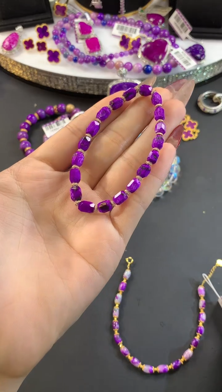 【闪购商品】苏纪石（舒俱来）.18K金镶嵌舒俱来手串