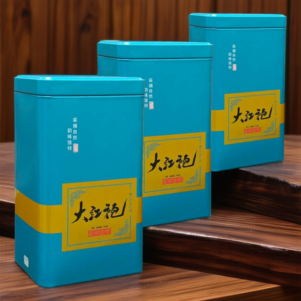 华典-206大红袍100克X1罐茶叶装岩骨花香送礼色彩随机发