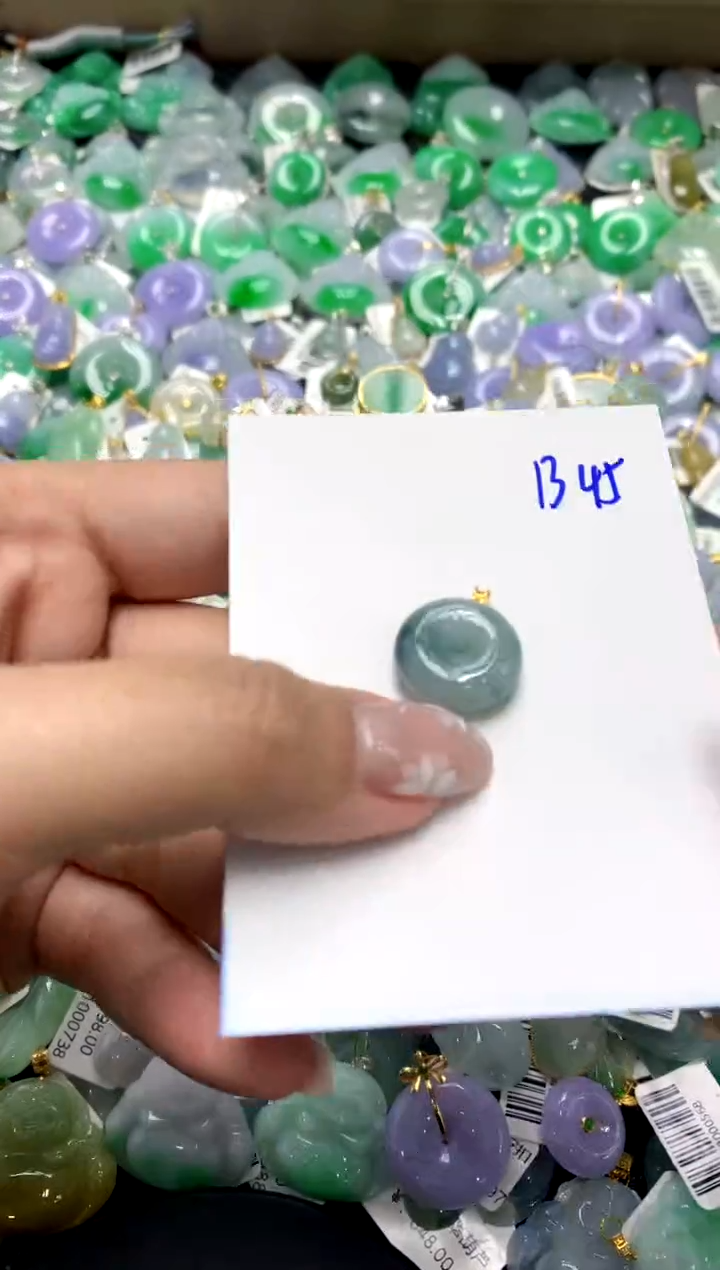 【闪购商品】翡翠颈饰18K金镶嵌111111111111111111