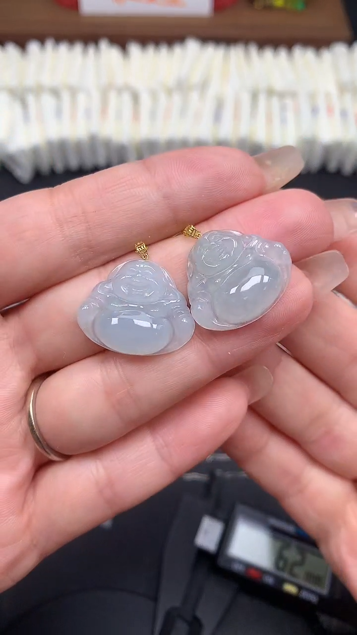 【闪购商品】翡翠吊坠(不含链)18K金镶嵌MS160710（多样性发一件）