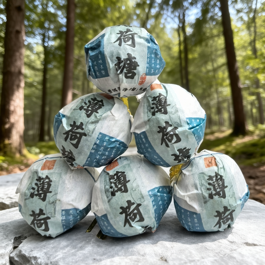 2017年 薄荷塘 8g龙珠 普洱生茶（易武茶区）