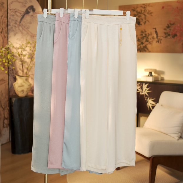 夏日凉凉裤 新款直筒显瘦百搭休闲裤2100