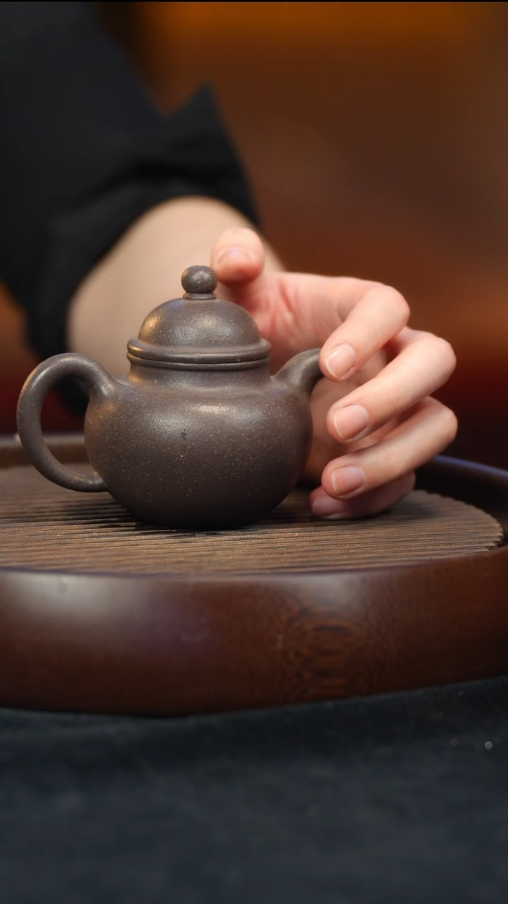 【闪购商品】紫砂茶壶天青泥 掇球壶 CK