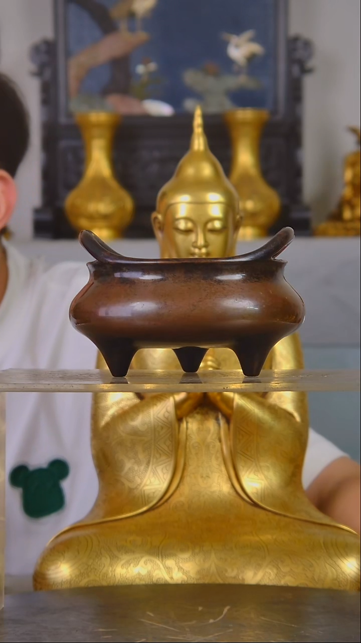 瓷片壶*精美香炉放漏结缘中