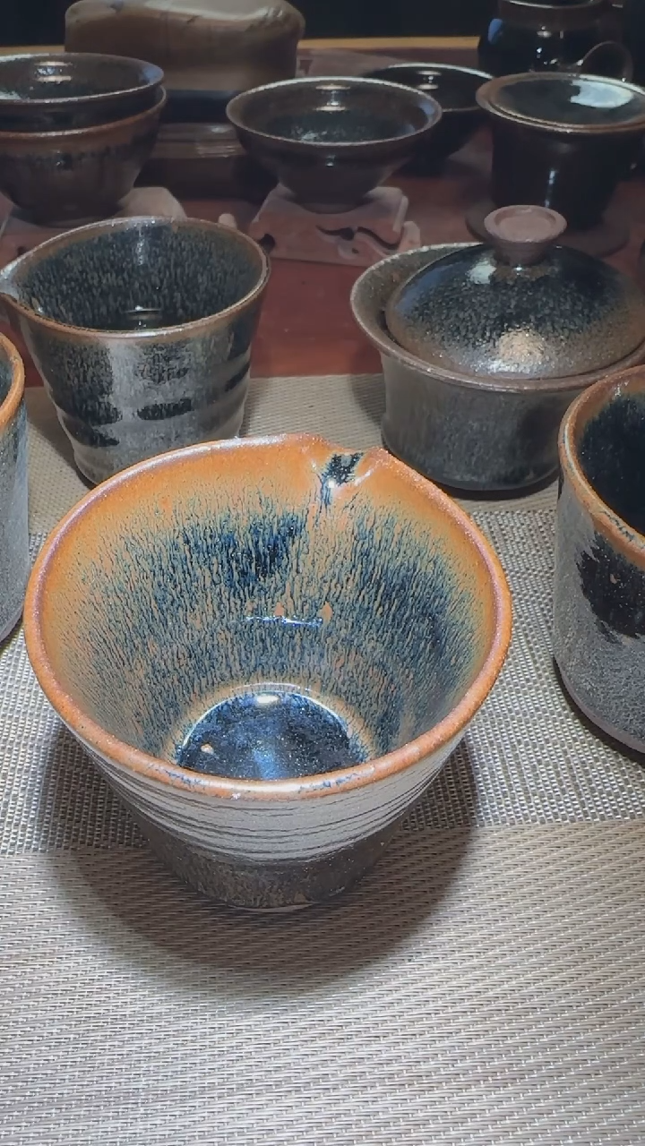 【闪购商品】茶盏通天龙窑柴烧建盏