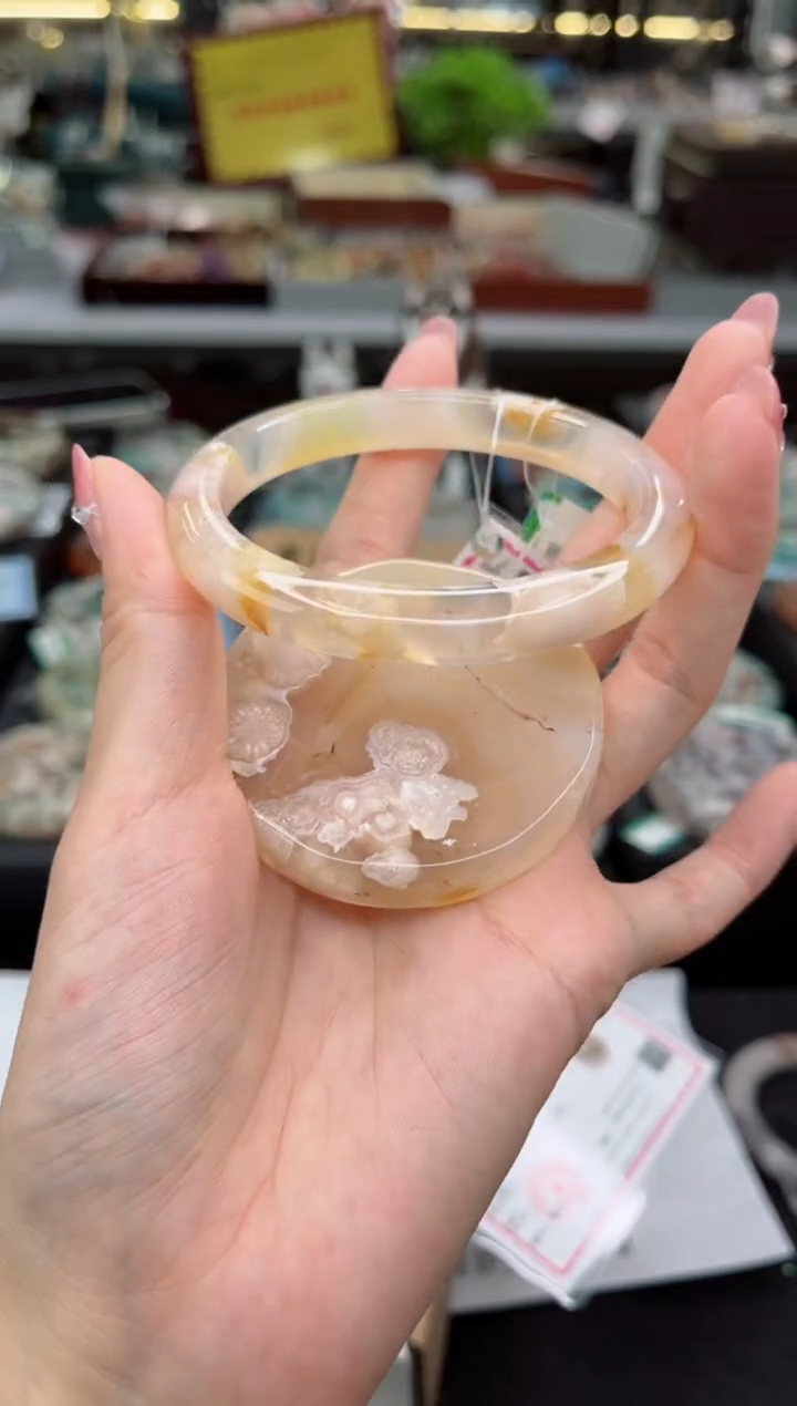 【闪购商品】石英质玉手镯未镶嵌60圈口（赠品镯心）34562578