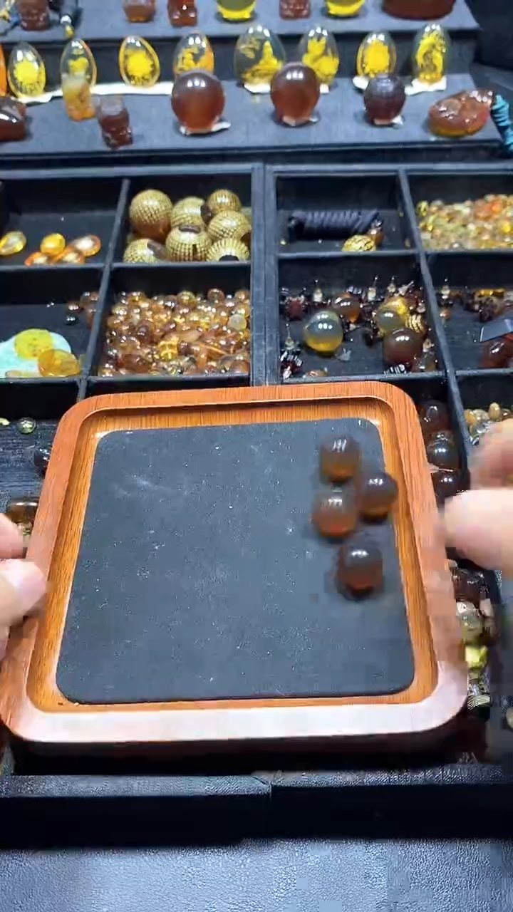 琥珀颈饰未镶嵌天然缅甸琥珀手串