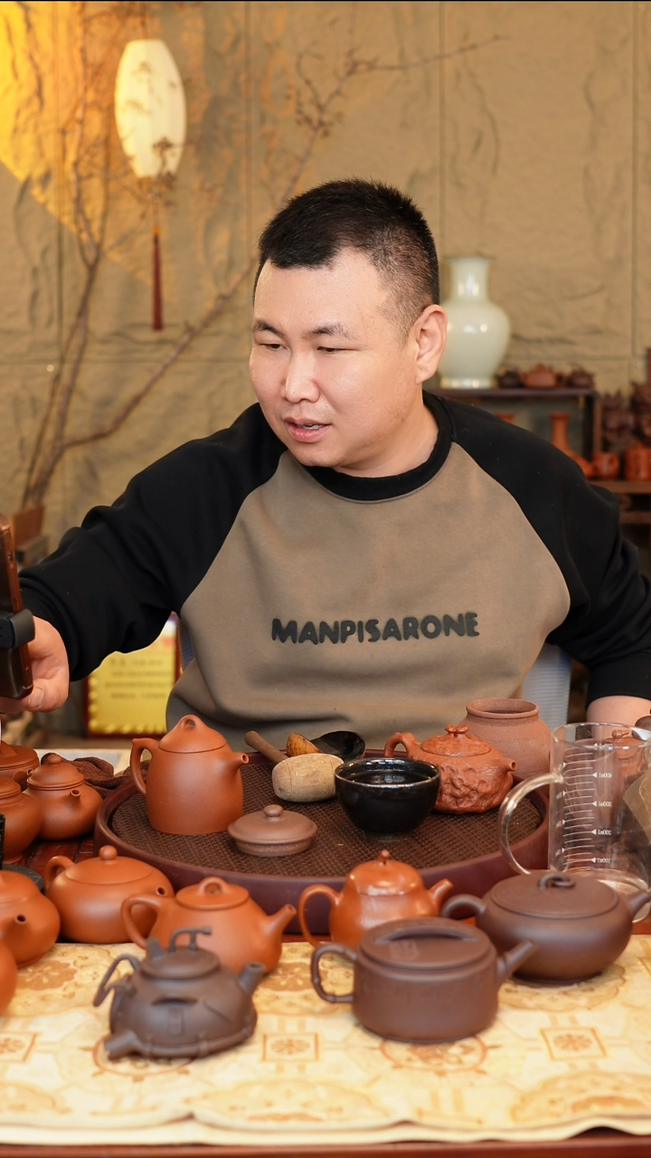 紫砂茶壶喀左紫砂一线堂口，原矿手工制作