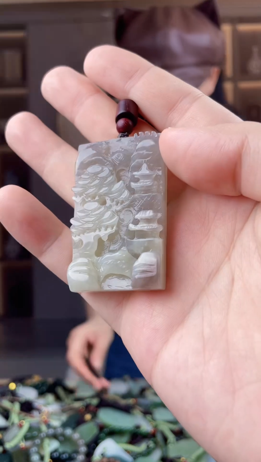 颈饰未镶嵌和田玉拍一发一，多样性发货