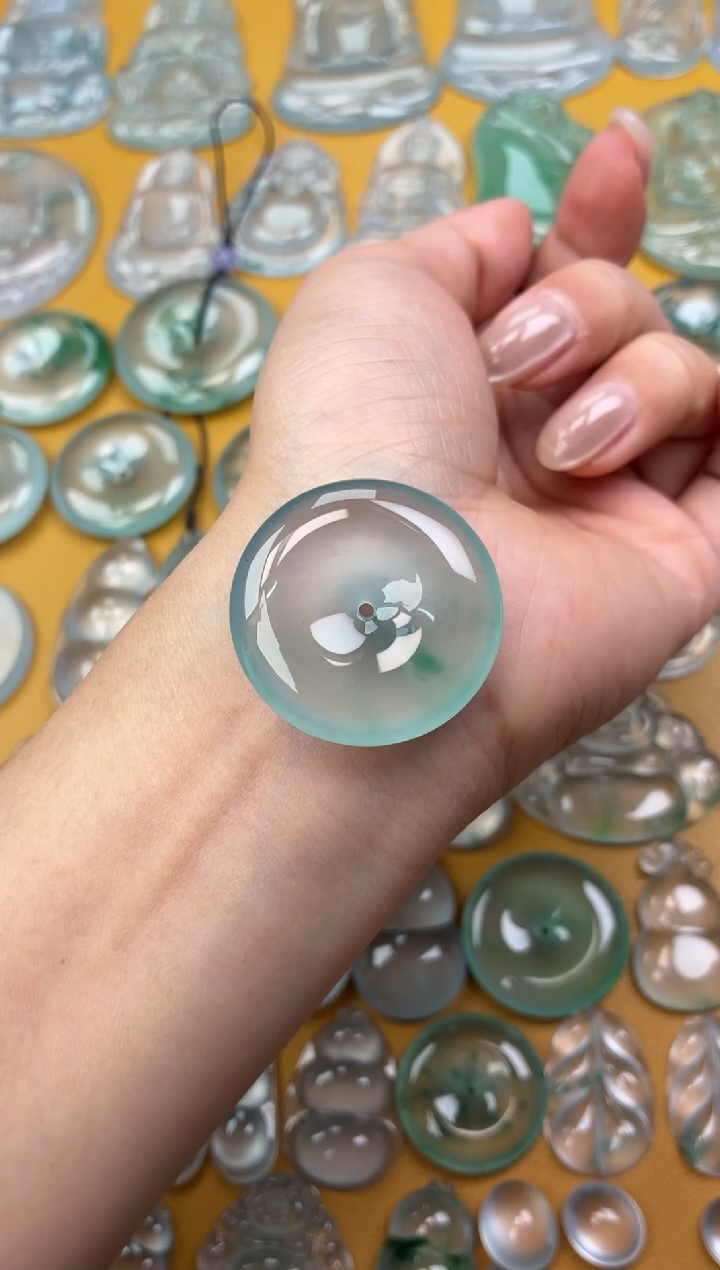 吊坠(不含链)未镶嵌翡翠52 平安扣 31.5 6.2