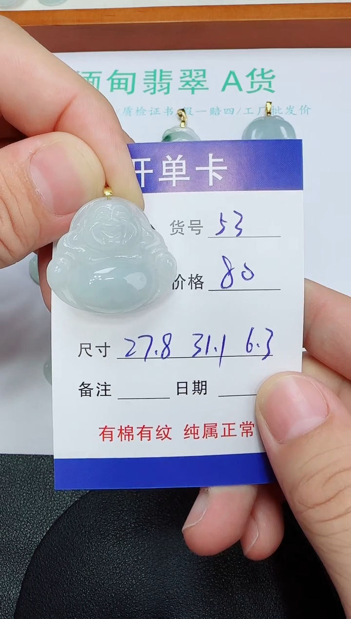吊坠(赠链)未镶嵌翡翠53