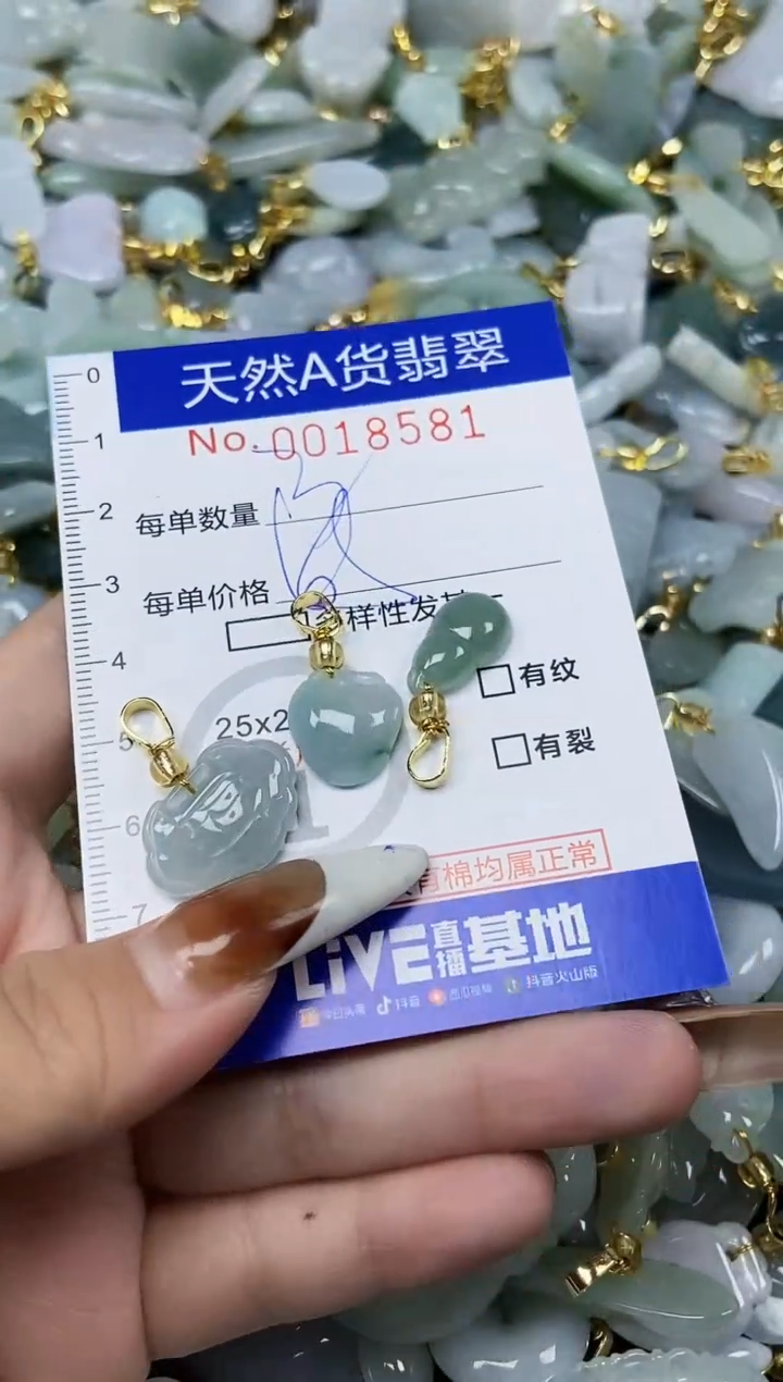 【闪购商品】翡翠颈饰未镶嵌天然A货翡翠