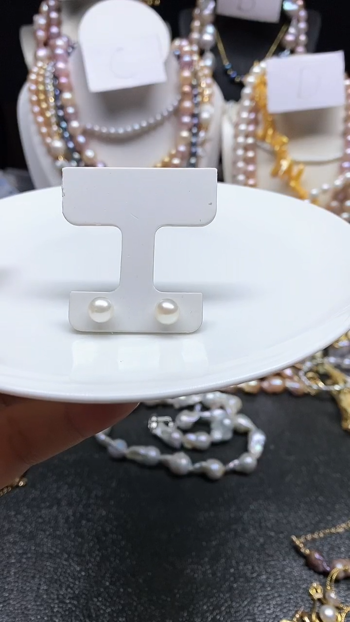 【闪购商品】淡水珍珠耳饰未镶嵌多人