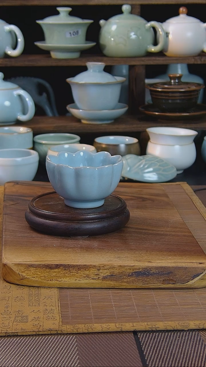 原矿原釉汝瓷福利杯