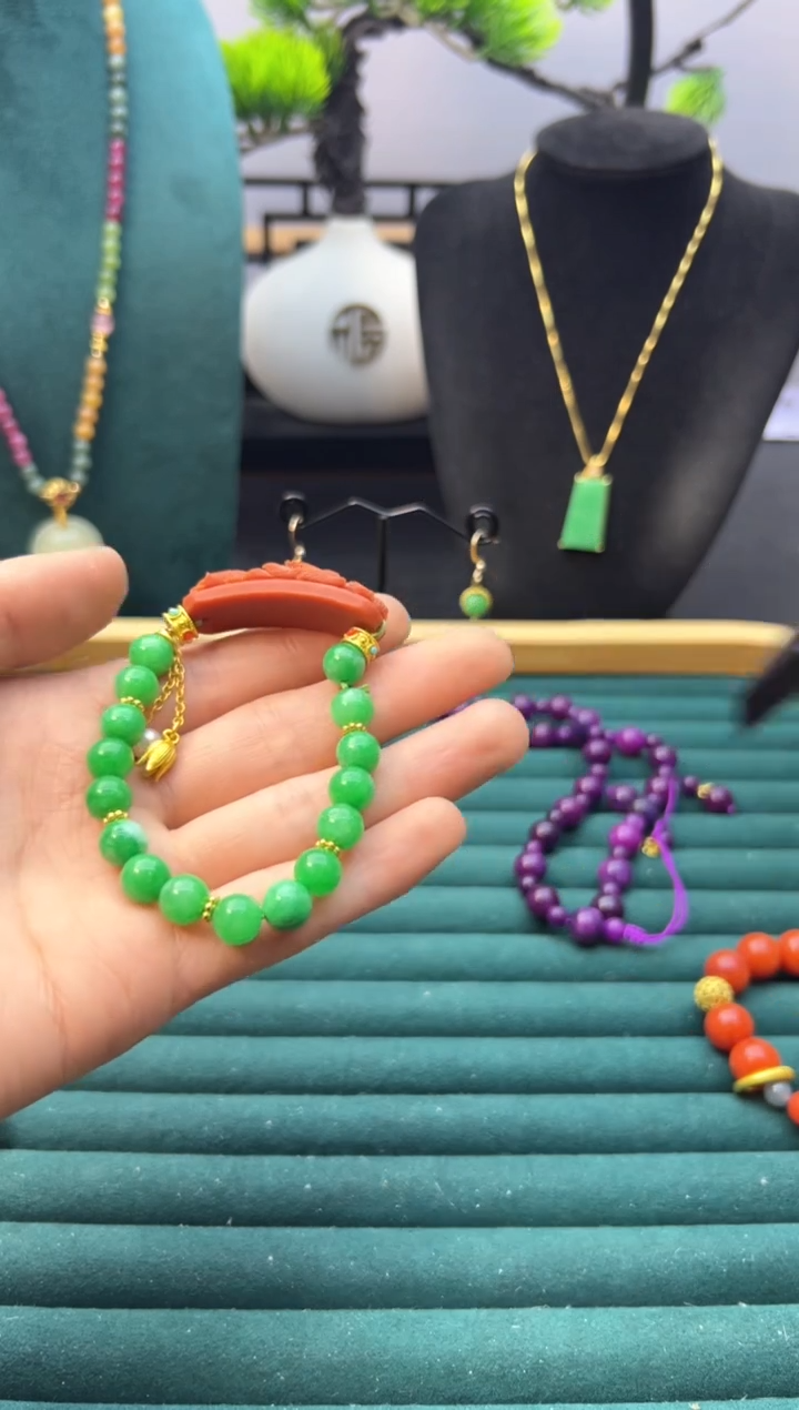 【闪购商品】翡翠耳饰14K金镶嵌SSSSSSSSSSSS