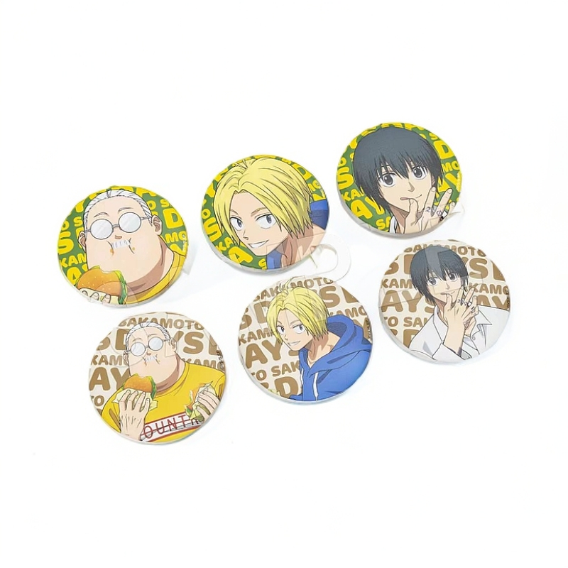 【坂本日常】日谷 JF2025 场贩 吃汉堡 吧唧徽章盲盒  （默认代拆）