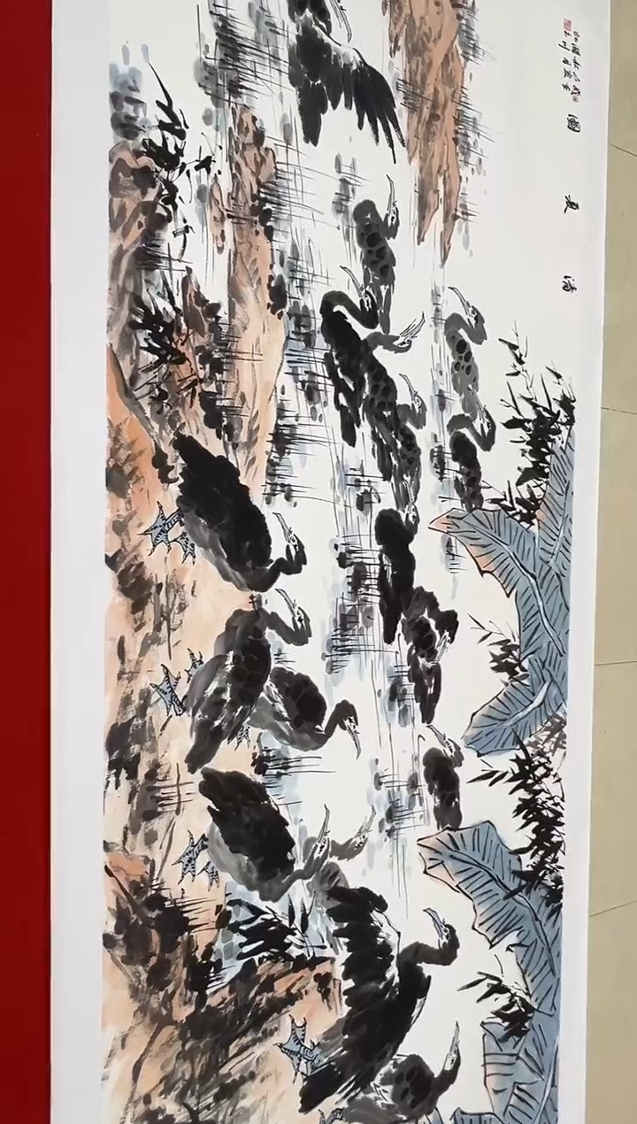 【闪购商品】绘画贺润川-48平尺-花鸟国画-yz