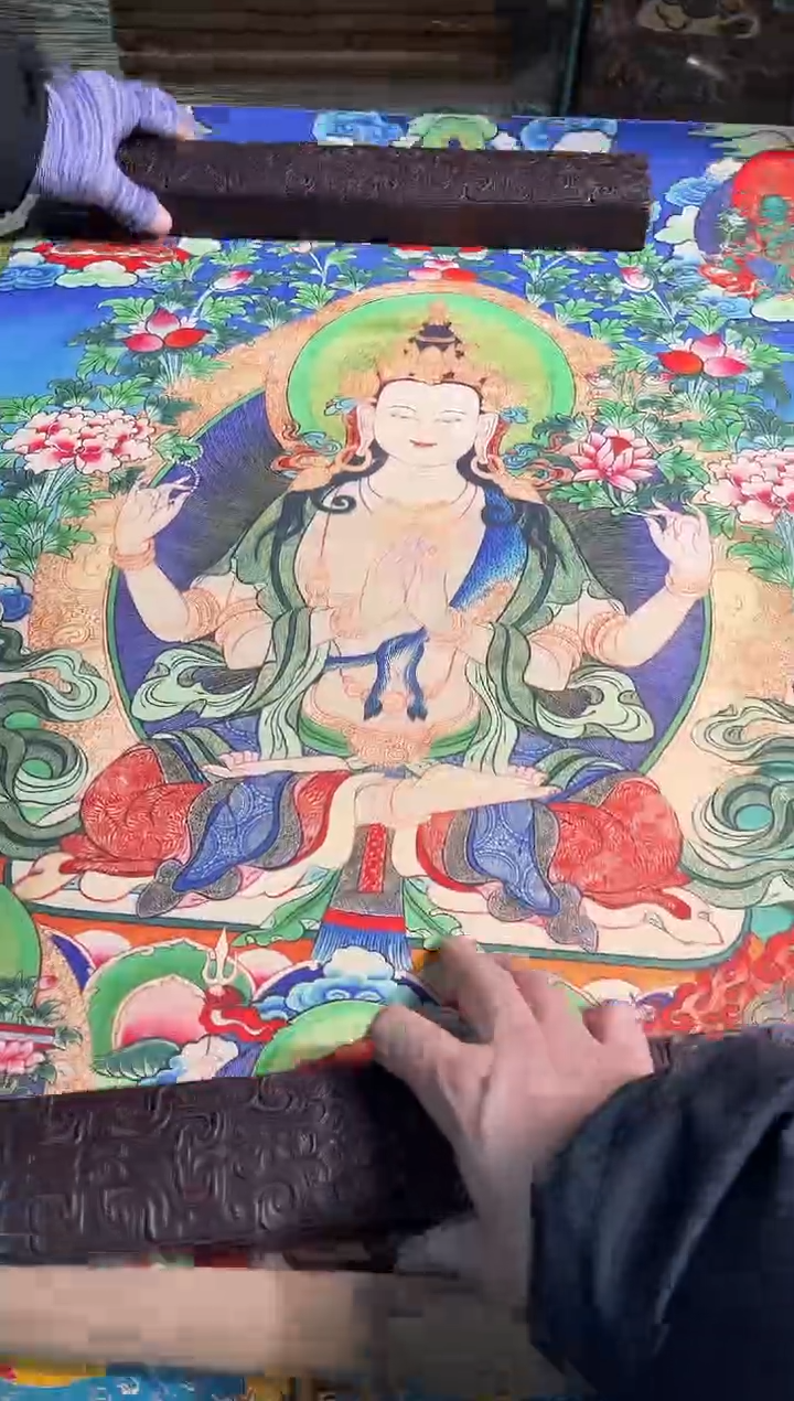 卷轴画曦曦的唐卡tk160
