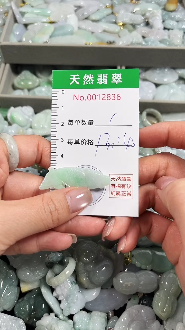 翡翠未镶嵌吊坠(不含链)2836