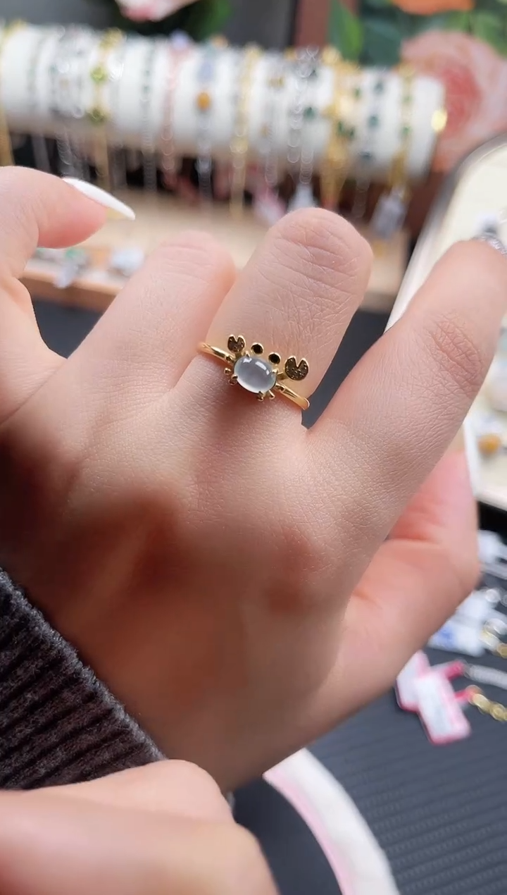 【闪购商品】翡翠戒指银S925镶嵌福利