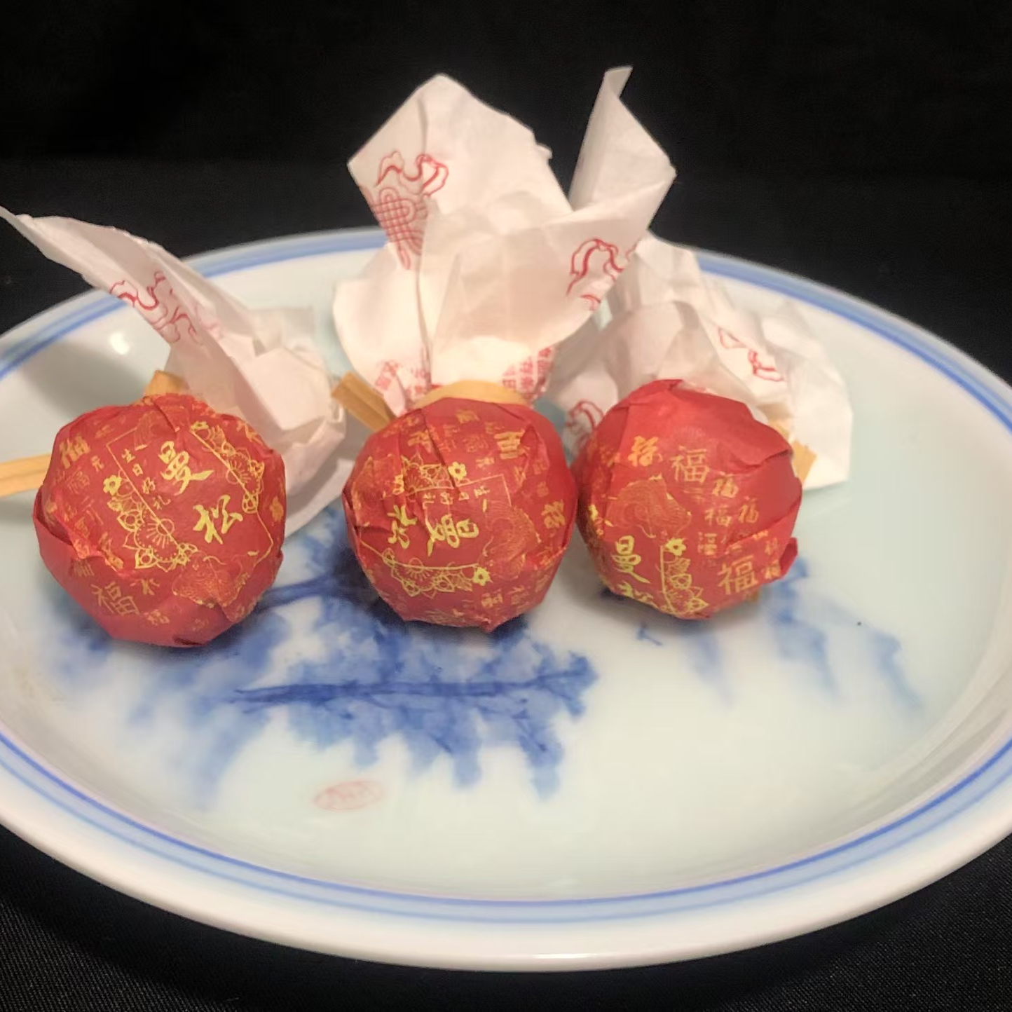 【韵】10粒-2023年翠福春曼松王子山古树龙珠8克/粒（生茶）红色