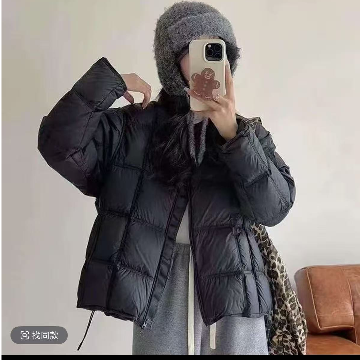 薄款纯色长袖女士轻薄百搭女装立领黑色