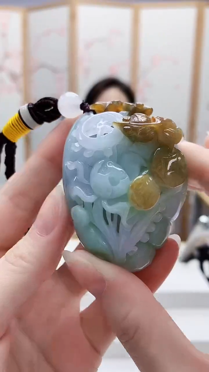 未镶嵌定制翡翠5160ry-毛货挂件55