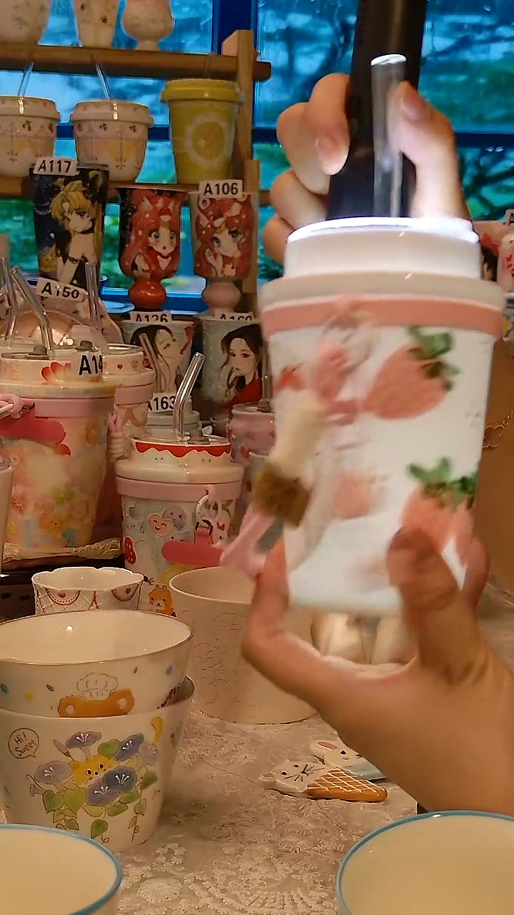 陶瓷景德镇手绘陶瓷杯