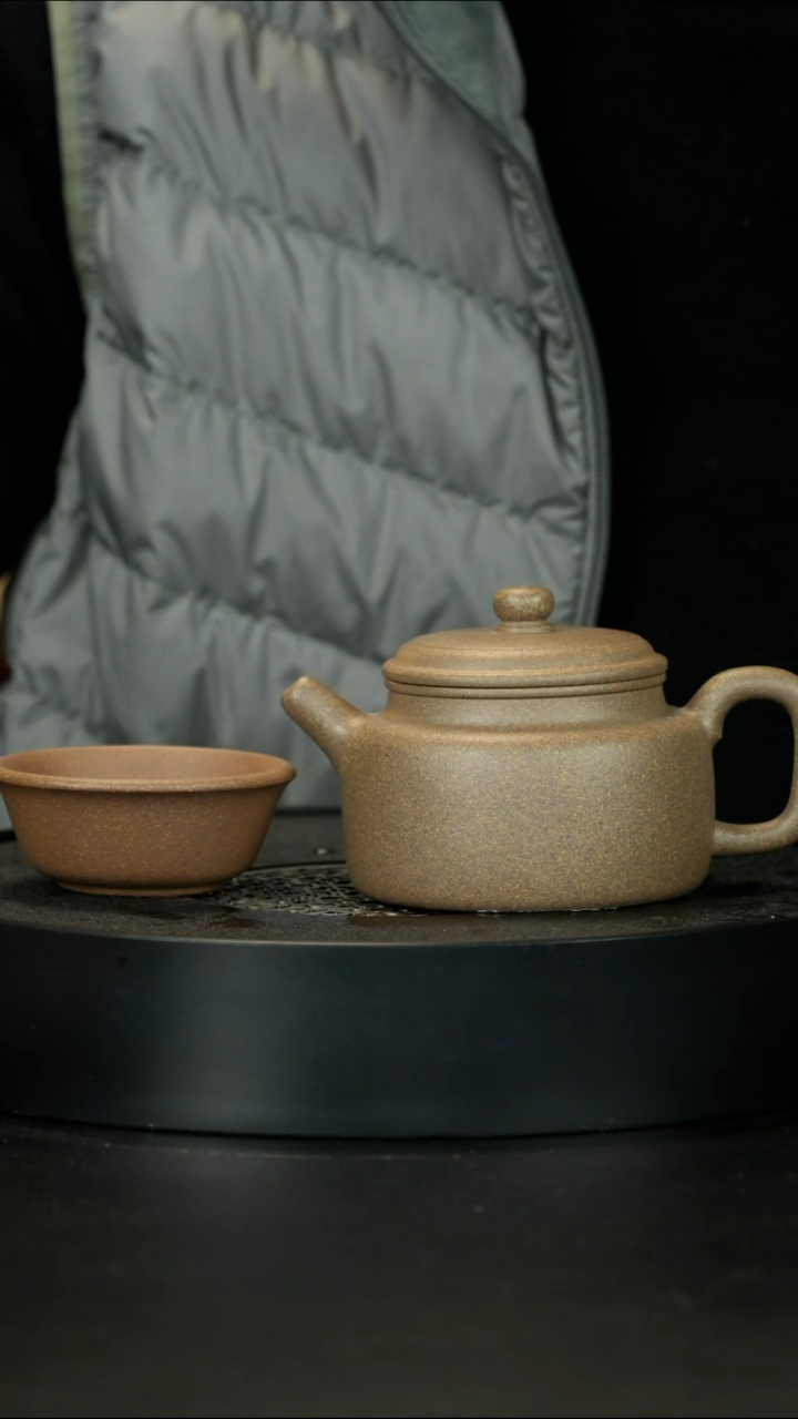 【闪购商品】紫砂茶壶宝山共生满砂青段开播大漏送杯