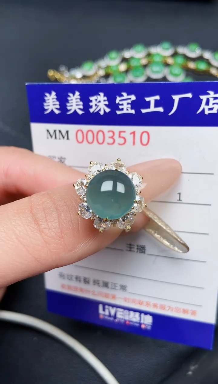 【闪购商品】翡翠颈饰银S925镶嵌3510