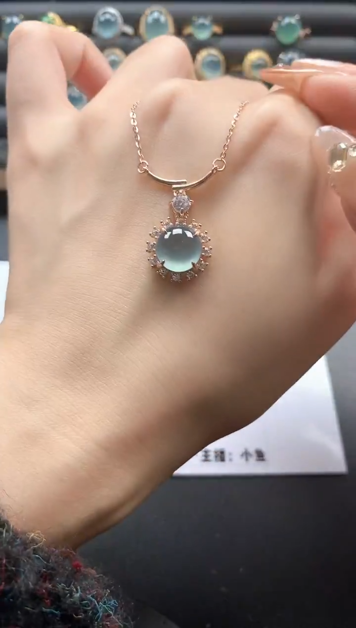 银S925镶嵌戒指翡翠51151