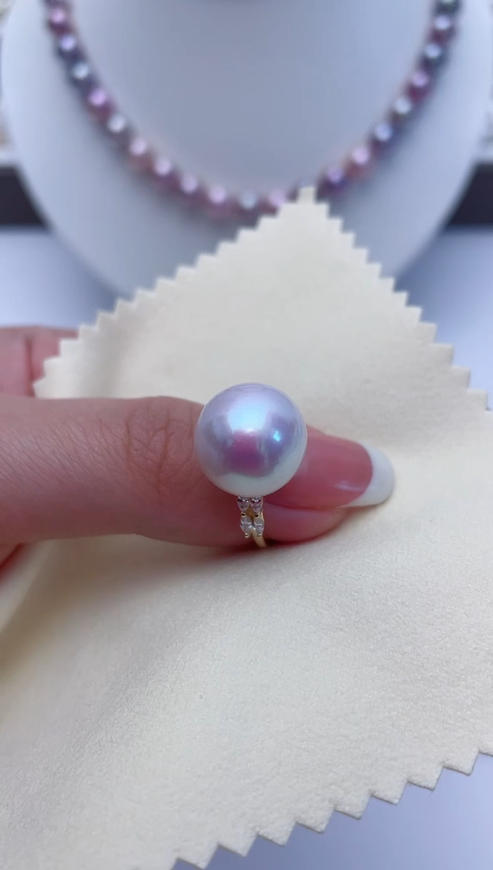 【闪购商品】淡水珍珠戒指银S925镶嵌W4