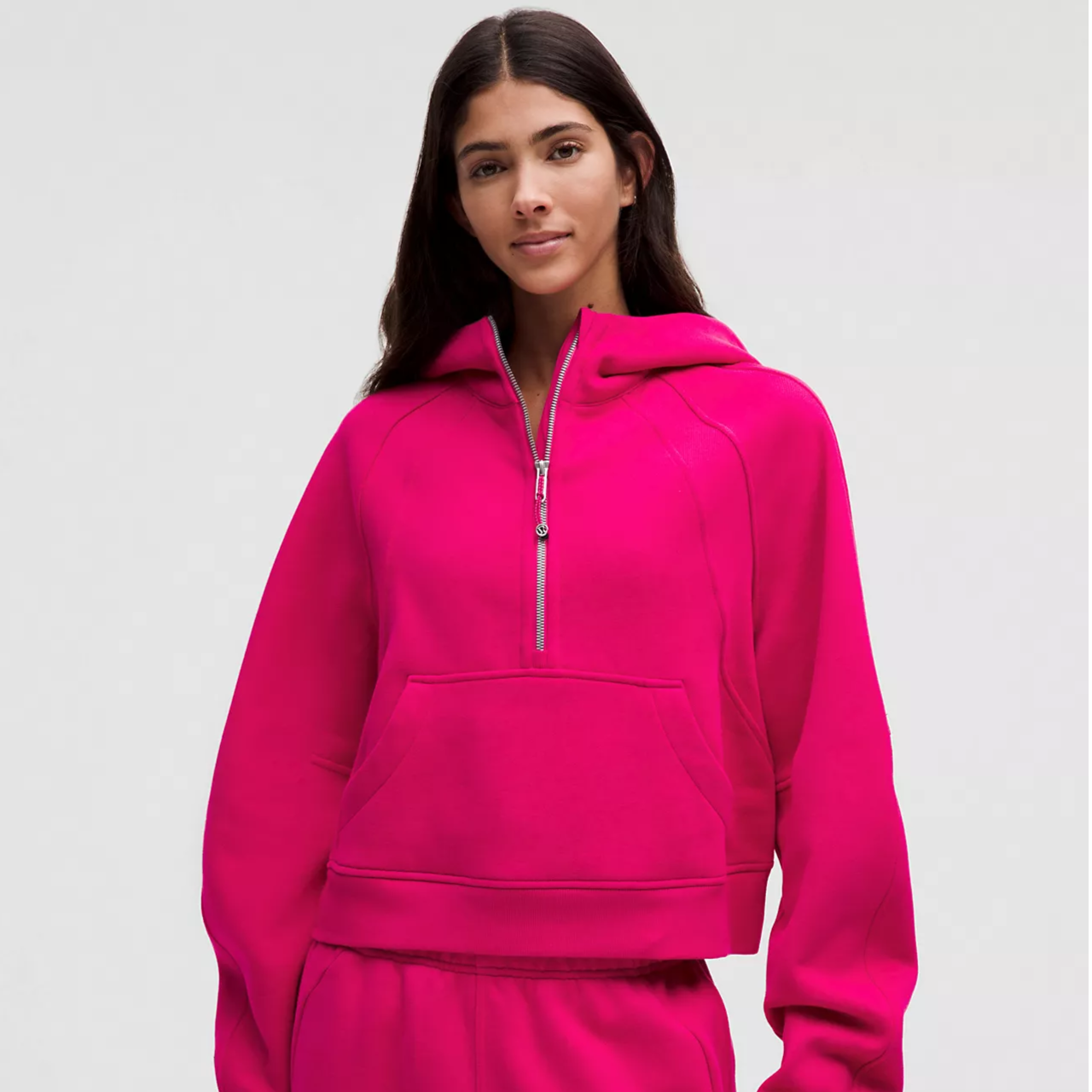 lululemon/露露乐蒙Scuba连帽宽松半拉链卫衣长袖春季女款
