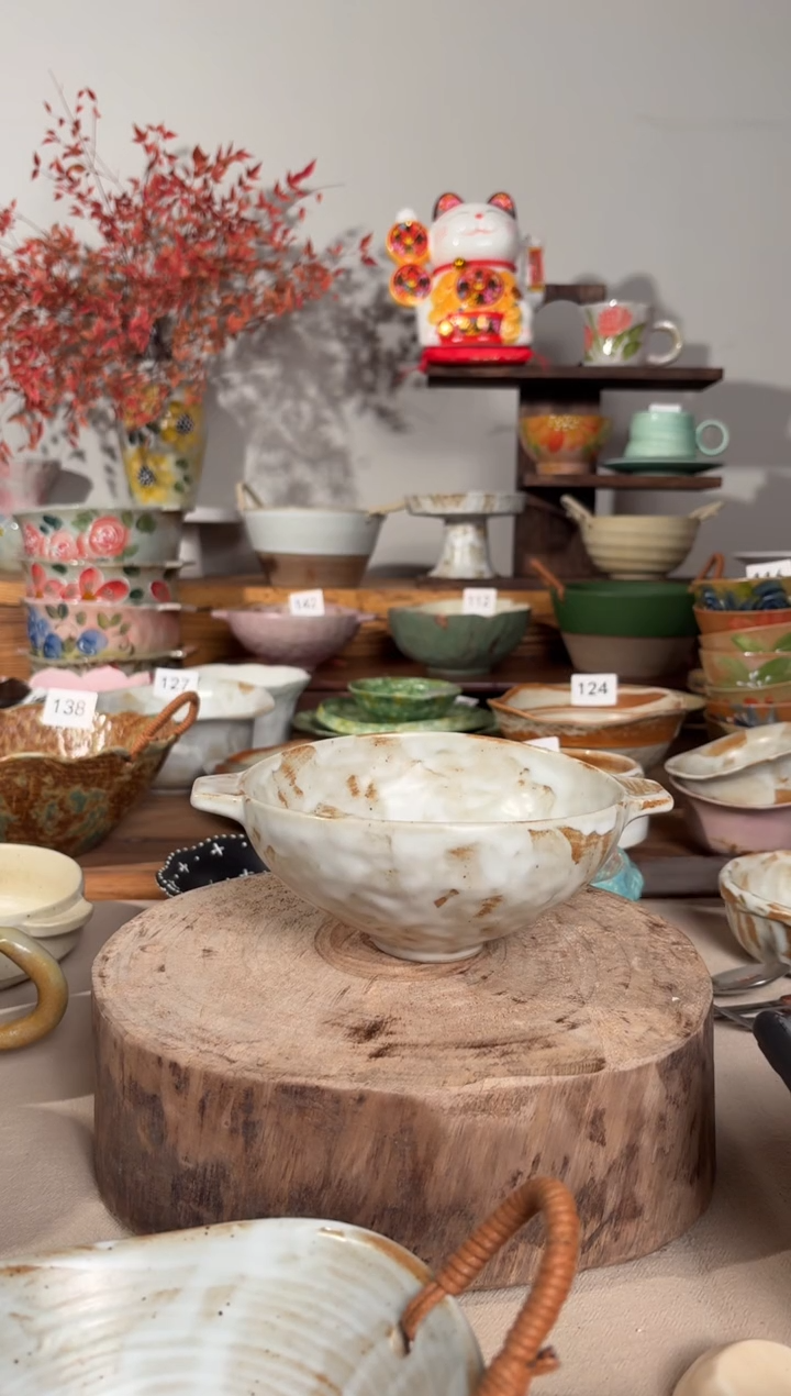 陶瓷05手作粗陶餐具1个装