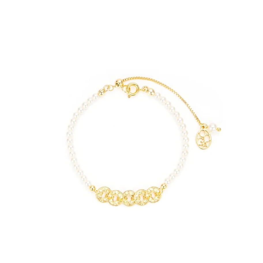 铜合金手链 h220---法☆【珠光五帝钱】春K欧斯伽斯手链