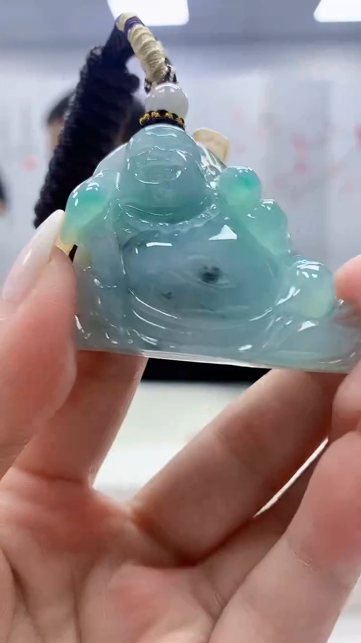 定制翡翠未镶嵌4898ms-毛货39佛