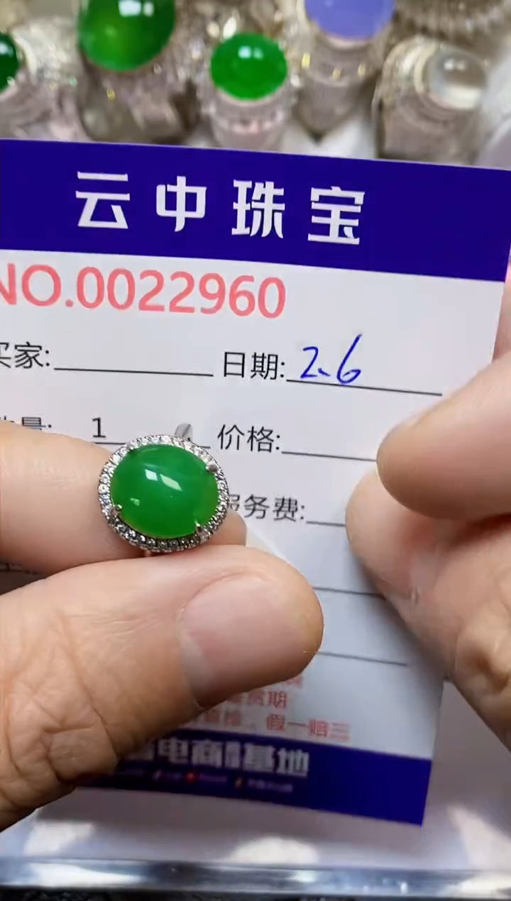 【闪购商品】翡翠戒指银S925镶嵌/2960