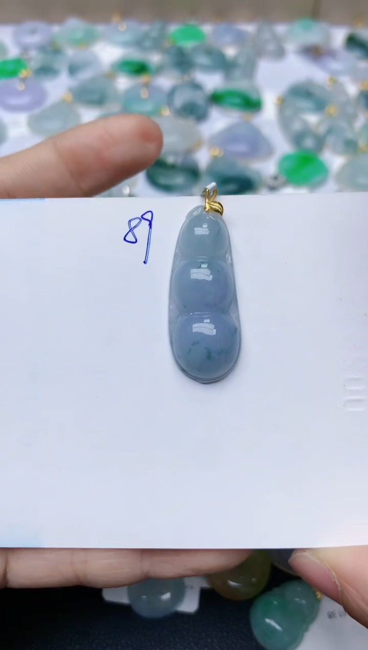 【闪购商品】翡翠颈饰18K金镶嵌天然翡翠A货    89