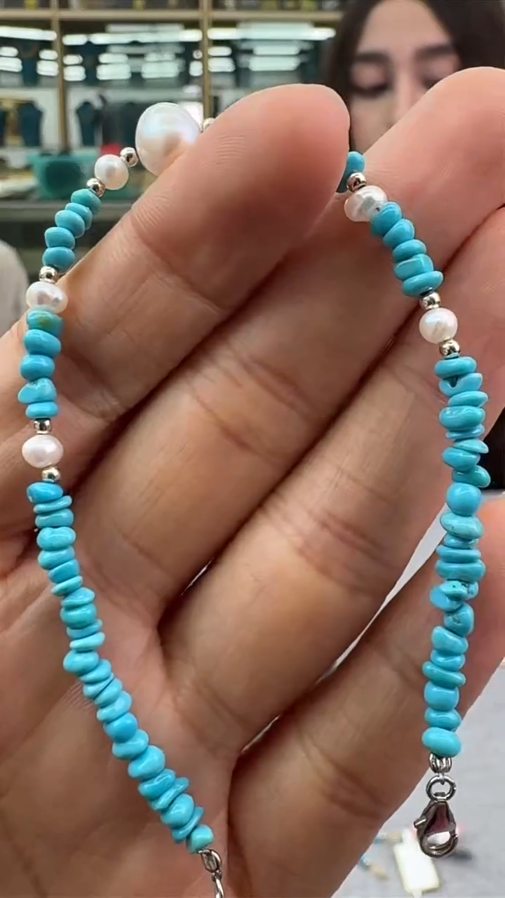 【闪购商品】绿松石手链未镶嵌123秒拍号