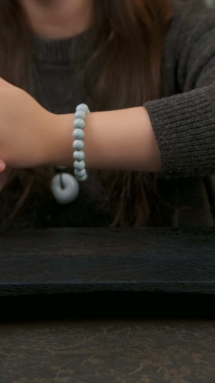 【闪购商品】杯汝窑手串12mm21颗不开片工艺