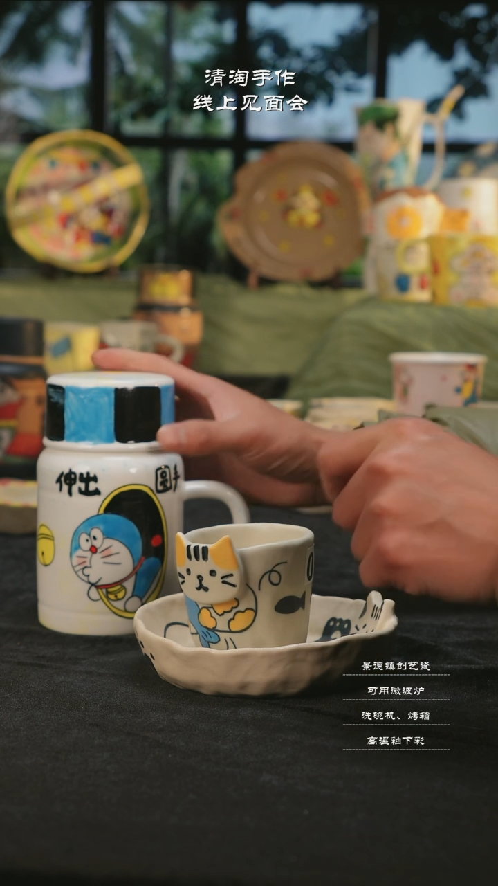 【闪购商品】摆件亲工手绘陶瓷-018