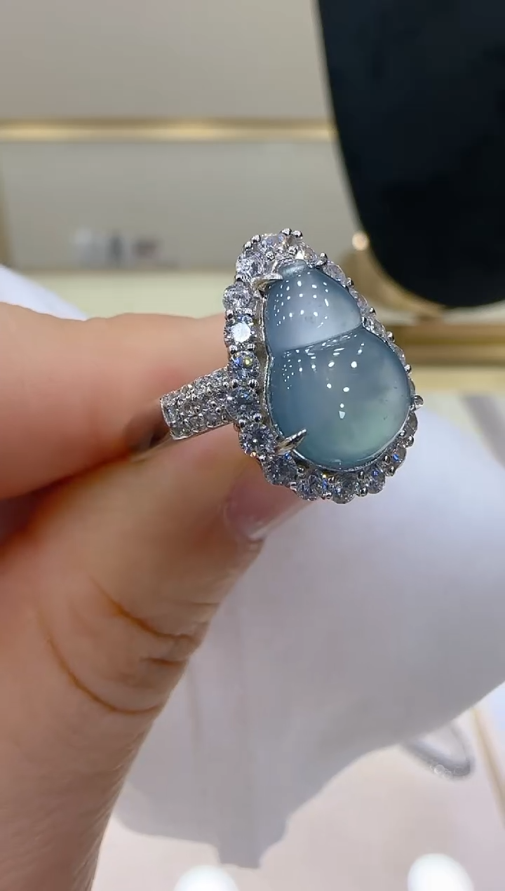 【闪购商品】翡翠戒指银S925镶嵌团购多样性发一件