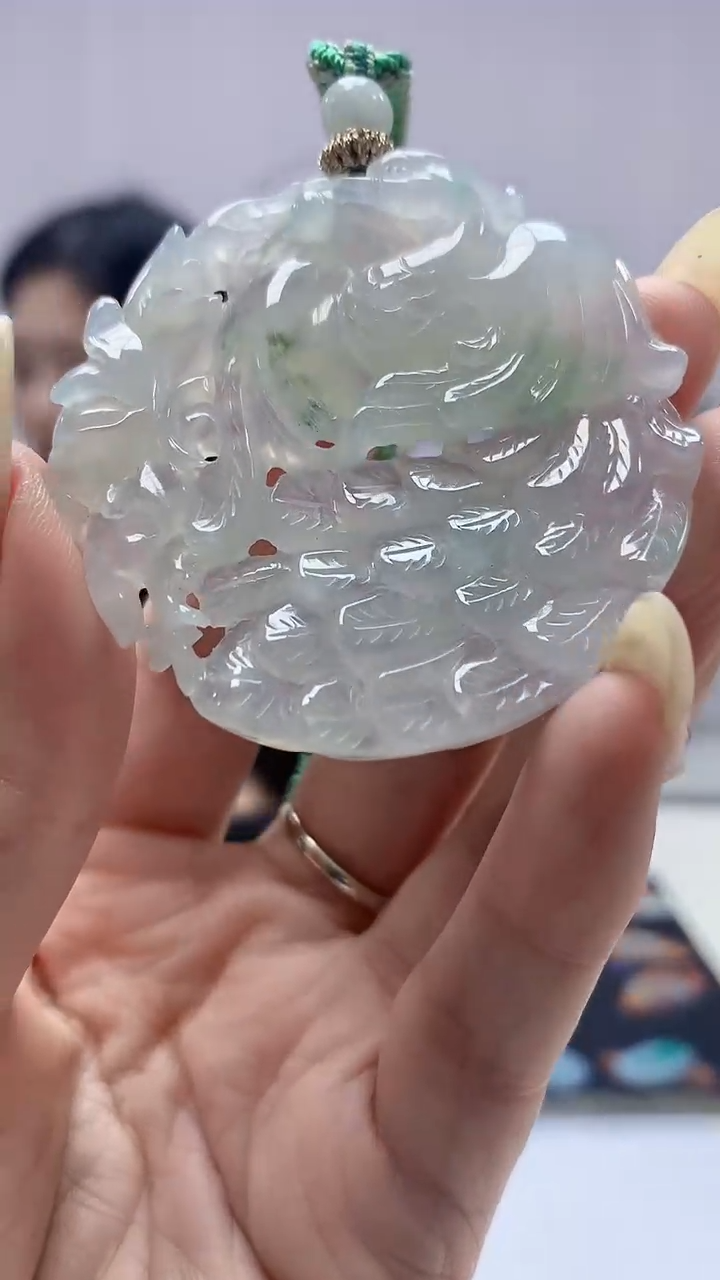 【闪购商品】定制翡翠未镶嵌0405DD-毛货挂件55